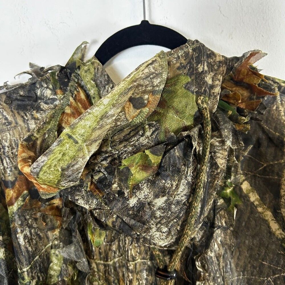 Underbrush Mossy Oak Break Up Camo Ghillie Jacket Mens L/XL 3D Leafy Hunting - Picture 6 of 9